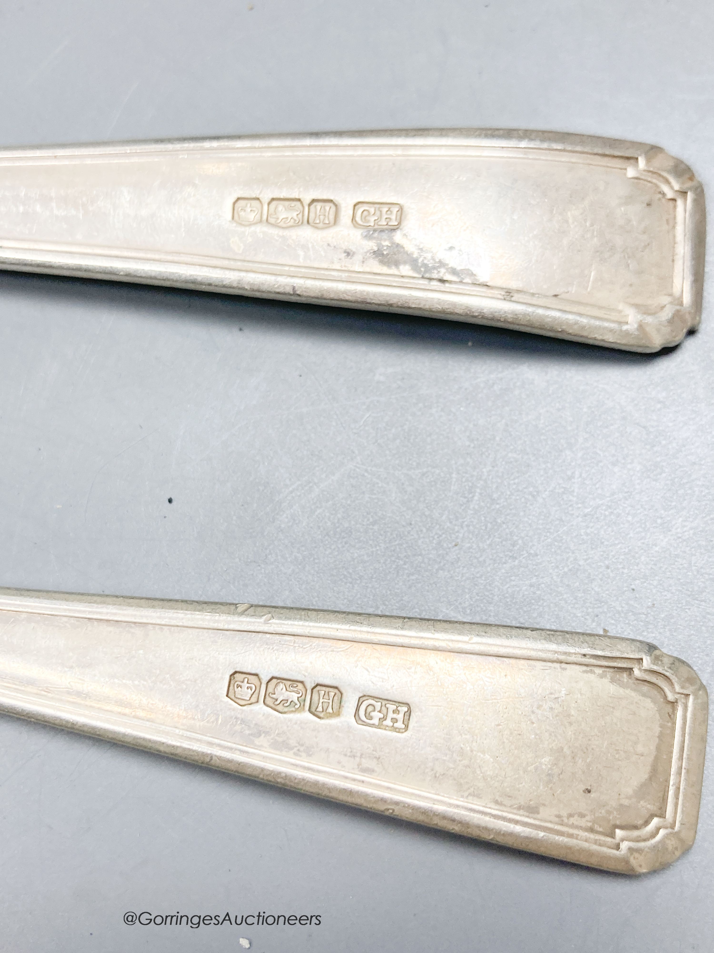 A part canteen of modern silver flatware, comprising fifty nine items, George Howson Ltd, Sheffield, 1950